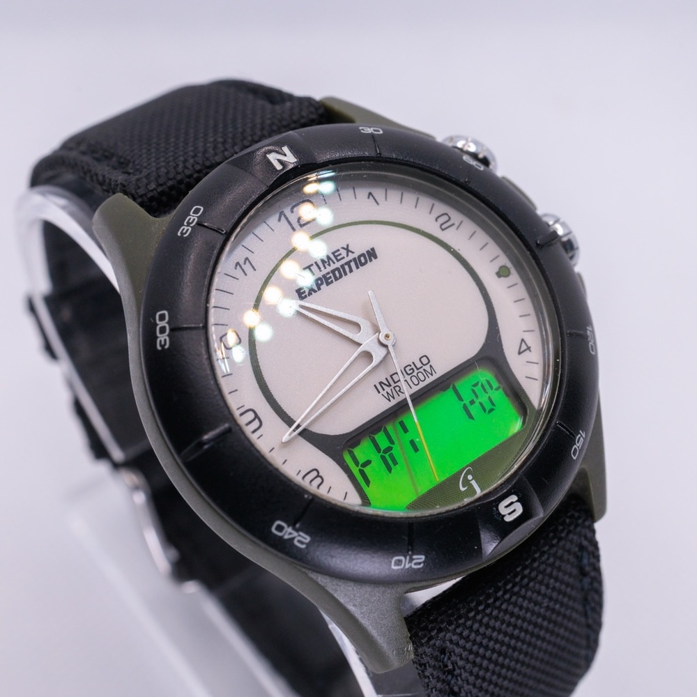 Timex Vintage Expedition iControl 2002 Analog-Digital Indiglo Watch